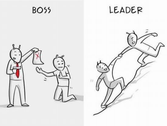 これは的確 ボスとリーダーの違い を示す７枚のイラスト Corobuzz