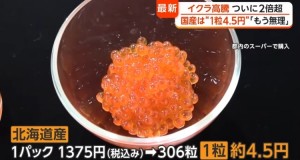 イクラ高騰で国産は「1粒4.5円」へ秀逸なツッコミ…！（笑）