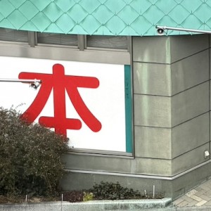 本屋の前の道がすごい偶然で例を見ない光景だった「実在しているのか」