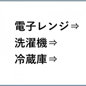 電子レンジ・洗濯機・冷蔵庫、それぞれに言えること…！（笑）