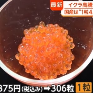 イクラ高騰で国産は「1粒4.5円」へ秀逸なツッコミ…！（笑）